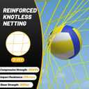 MangoStar Volleyball Training Equipment, Volleyball Net System with Freely Height-Adjustable for Backyard, Volleyball Practice Net for Serving Setting Spiking, Easy Set Up for Indoor and Outdoor Use