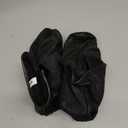 Shanan Men Women Unisex Real Black Sheep skin Leather Socks with Fleece Lined Sizes 6 to 11 (Black)