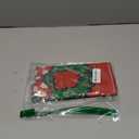 Seliem Merry Christmas Wreath Placemats Set of 4, Xmas Polka Dot Bow Holly Berry Red Dining Table Place Mats, Winter Star Holiday Kitchen Decor Party Home Decoration 12 x 18 Inch