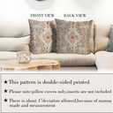 Boho Throw Pillow Covers 26x26 inch Set of 2,Boho Vintage Carpet Pattern Antique Ethnic Decor Double Sided Pattern Cushion Cover Soft Pillow Case Living Sofa Room Bed Square Pillow Cover