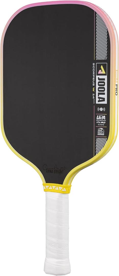 JOOLA Pro IV Pickleball Paddles – Raw Carbon Fiber Surface – Perseus, Hyperion, Scorpeus & Magnus Shapes – 14mm/16mm – Tech Flex Power – Propulsion Core – Wide or Elongated – UPA-A and USAP Approved