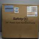Safety 1st Bamboo Baby Gate for Doorways, No Drill Easy Install, Dog Gates, Fits 28"-42", 24" High, Bamboo and Black