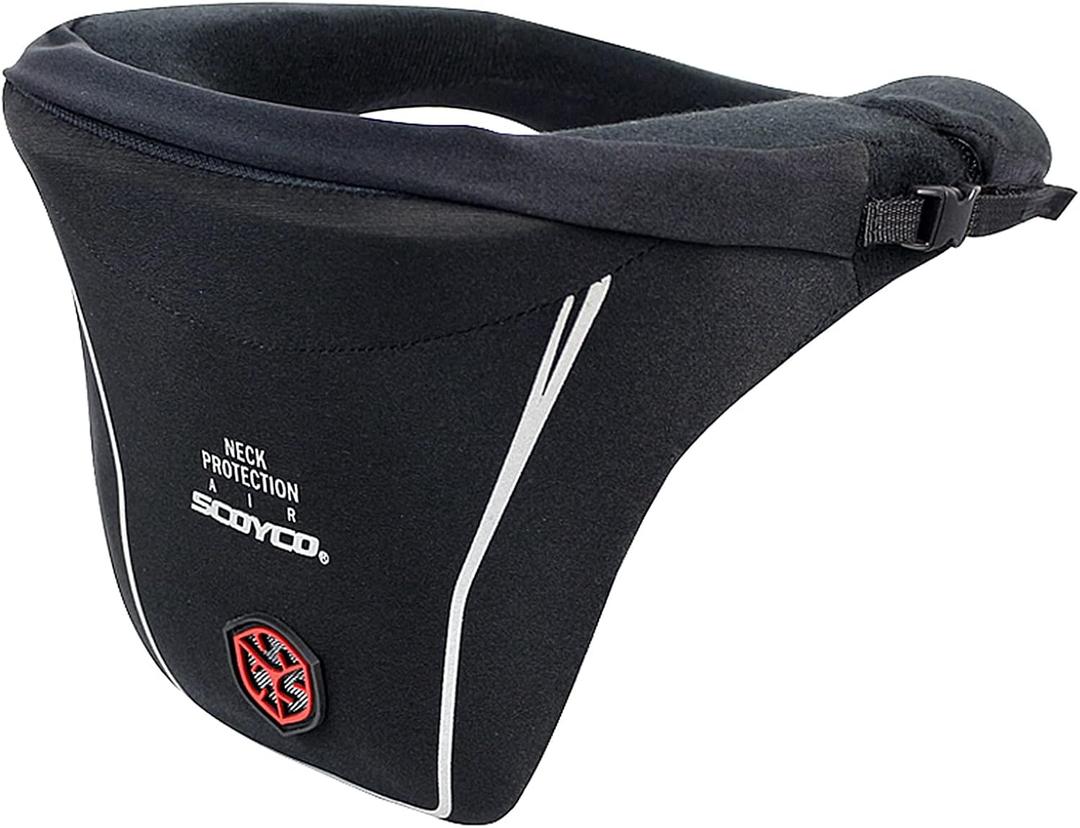 Scoyco Motorcycle Neck Protector Motocross Neck Brace Support Black Neck Rests Race Collar for Adult