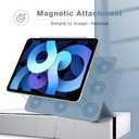 for iPad Air 7/6/5/4 Magnetic Case, Slim Smart Folio for Air 5th/4th Generation 10.9 Inch 2022/2020 Model, Trifold Stand Case for iPad Air 11 inch M3/M2 2025/2024, Auto Sleep/Wake(Misty Blue)