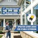 JANZ 24 FT Pressure Washer Telescoping Wand with Power Washer Extension Wands, Brush Head, Gutter Cleaner, 7 Spray Nozzle Tips, 2 Hose Adapters and Support Belt TW-004