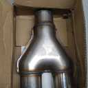 Y Pipe 2 Inch ID Single to 2 Inch ID Dual Exhaust Adapter Connector, T409 Stainless Steel, Overall Length: Approx. 10", Universal