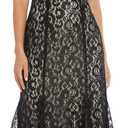 R&M Richards Women's Off The Shoulder Formal Gown - Glitter Lace Mermaid Evening Dress - Party & Cocktial Attire (Black), Size 22W