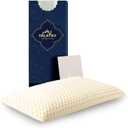 Talatex Talalay Ultra Slim 100% Natural Premium Latex Pillow, Ultra Thin Flat Pillow for Stomach and Back Sleepers Helps Cervical Neck Alignment and Deeper Sleep, No Memory Foam Chemicals2.7" H
