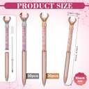 AmazingSpark 60 Pcs Sometimes You Forget You Awesome Crystal Diamond Pens, So This Is Your Reminder Gifts Pens, Thanks Teacher Appreciation Gifts for Women, Employee, Friend (Rose Pink, Rose Gold)