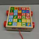 Atoylink ABC Wooden Building Blocks for Toddlers 1-3, 30 Pcs Alphabet & Number Stacking Toys with Storage Pull Toy Car Learning & Education Montessori Toys for 1 2 3 Year Old Baby Boy Girl Gifts