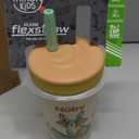 Nuby Thirsty Kids Insulated Toddler Cup with Silicone Flexstraw - 12 oz - Stainless Steel and Leak-Resistant - 18+ Months - Ocean