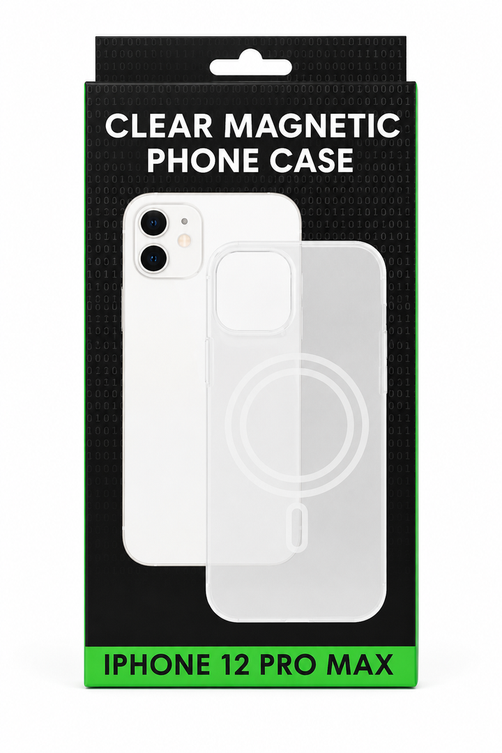 Clear Magnetic Phone Case for  iPhone 12 Pro Max