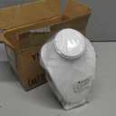 MOOCA Small Necklace Chain Jewelry Bust Display Holder Stand, Necklaces Display Mannequin, Necklace Bust, Jewelry Stand 6 1/4 in H, 3 7/8" W x 2. 5/8" D x 61/4" H, White Leatherette