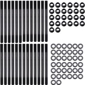 HiSport Cylinder Gasket Head Stud Bolt Kit 247-4202 - Compatible with Ram 2500 3500 Dodge Ram 2500 Ram 2500 Ram 3500 Ram 3500 1998-2022 5.9L 6.7L 24V Diesel 12-Point