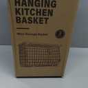 Wire Fruit Basket for Kitchen Storage: Hanging and Counter Basket for Vegetable Produce - Potato and Onion Storage for Pantry 3 Pack