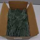 Hananona 50 Pcs Artificial Pine Branches Christmas Greenery Plants Pine Needles DIY Cedar Picks and Sprays Accessories for Christmas Garland Wreath Craft and Home Decor (50, Green)