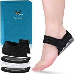 Heel Protectors for Plantar Fasciitis, Heel Cups for Heel Pain,Thickened Gel Heel Cushion for Achilles Tendinitis, Blisters, Cracked Heels Spur Feet Relieve Heel Pain (Black, M 6-10 / W 6-11)