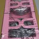 Elevated Dog Bowls for Medium Size Dogs, Non-Slip Dog Feeder with 1*Stainless Steel Dishes & 1*Slow Feeder Bowl, 5 Heights Adjustable Raised Bowls to 3.15-8.66-9.84-11.02-12.2 (Pink)