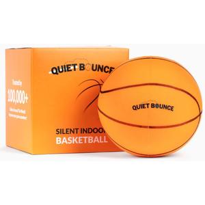 Silent Basketball 2.0 - Premium Quiet Indoor Basketball with Pro Regulation Grooves, Soft Bounce, Home-Friendly Design, Durable Grip & Low-Noise Performance for Focused Training and Play