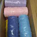12 Rolls Macrame Cord, 3 mm x 1308 Yards Natural Cotton Twine, Colored Macrame String, Colorful Cotton Rope for DIY Crafts Knitting, Artworks, Wall Hanging, Plant Hangers (Bright Color)