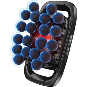 20-Head Massage Gun Set, 3200mAh Electric Deep Tissue Percussion Massager with 3 Modes & 30 Intensities, Quiet Muscle Massage Gun for Back, Shoulders, Legs, Foot, Body Muscle Pain ReliefMatte Black