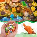  Pcs Mini Resin Animals,  Styles Resin Animals Figurines Bulk for Fairy Garden Miniature Dollhouse Accessories Hide Crafts Decor