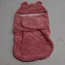 Baby Winter Fleece Swaddle Blanket Boys Girls Warm Soft Plush Sleeping Sacks Adjustable 0-3 Months Newborn Swaddling Wrap (Pink)