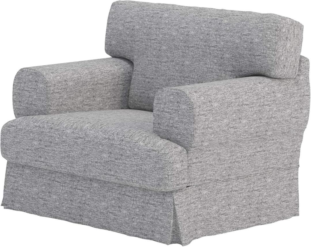 Custom Slipcover Replacement V Durabale Dense Cotton Hovas Armchair Sofa Cover Replacement Custom Made for IKEA Hovas 1 Seat Chair Slipcover (Polyester Flax)