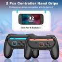 GammeefyPro for Switch 2 Joy-Con Grip (2025), Switch 2 Controller Grips for Nintendo Switch 2 Joy-Con, Ergonomic Anti-Slip Hand Grip, Switch 2 Comfort Accessories, 2 Pack (Black)