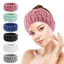 6PCS Spa Headband for Women  Soft Terry Cloth Hairband for Facial Makeup, Face Washing, Masking, Showering, and Spa Treatments (Multiple colors)