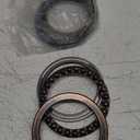 uxcell 51117 Miniature Thrust Ball Bearing 85mm x 110mm x 19mm Chrome Steel with Washer 2 Pcs