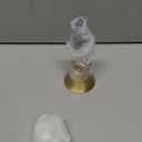 Super Loud Solid Brass Handbells Altar Bells Natural Amethyst Tower Bell Chimes Witch's Bells Hand Percussion Instruments Call Bells for Meditation Prayer Reception Pet Feeding and Home Decoration (4.53")