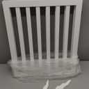 Dog Gate Wooden Freestanding Pet Gate3 Panel 23.6" Height White Indoor Dog Fences,House Gate for Doorways & Stairs