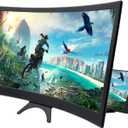 12 Inch 3D Curved HD Phone Screen Amplifier Foldable Phone Holder Suit for All Smartphones