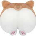DS.DISTINCTIVE STYLE Car Neck Pillow Cute Corgi Butt Headrest Cotton Pillow Soft Headrest Pillow