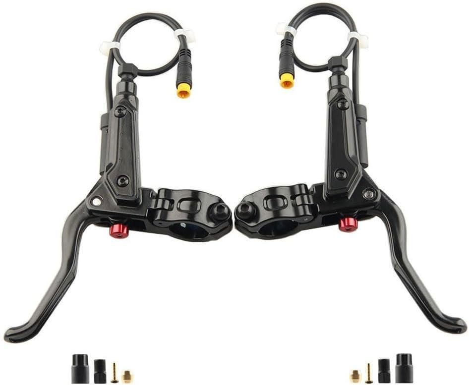 Hydraulic Disc Brakes, Aluminum Alloy Hydraulic Brake Lever GT267 Power Off Brake Handle 3 Pin for Ebike/Folding Bike/Scooter/Fat Bike(Right+Left)