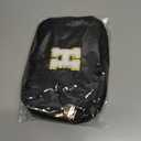 Father's Day Gift: Personalized Crossbody Bag - Initial White H, Black