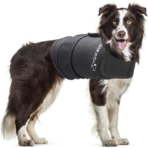Zeaxuie Baby-Use-Grade Dog Anxiety Vest, Breathable Dog Jacket Wrap for Thunderstorm, Travel, Fireworks, Vet Visits- Calming Coat, Large