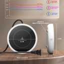 SWEETFULL Coffee Mug Warmer, 36W Electric Coffee Cup Warmer for Desk with 3-Temp Settings Advanced Temperature-Controlled Beverage Warmers Heating Plate for Coffee, Milk, Tea, Candle Wax - White