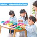 Woanger Shapes Walking Rope for Preschool Walking Rings for Toddlers 10 Colorful Handles Leash for Toddler Class Line Rope 165'' Long Keep Children Calm and Line Classroom Supplies