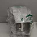 iDesign Small Plastic Bathroom Trash Can, Slim Rectangle Garbage Bin for Bedroom, Office, Dorm, Gray