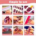 420 Pieces 30 Sheets Nail Polish Strips with Nail File Nail Stickers Full Nail Wraps Self Adhesive Nail Art Stickers Nail Strips for Women Girl Nail Art Accessories