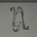 2-Pack Over The Door Hook - with 3 Hang Heads & Snug Fit Pads- 2Pcs Heavy Duty Hooks for Hanging Coats, Towels, Caps & Robes - Elegant Matt Finish - No Drill Hanger Organizer - Silver