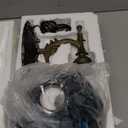 Tiffany Wall Sconce Lamp Stained Glass 8X10.5X11 Inch Plug in Wall Bedside Light for Hallway Bedroom (Sea Blue Dragonfly Style)