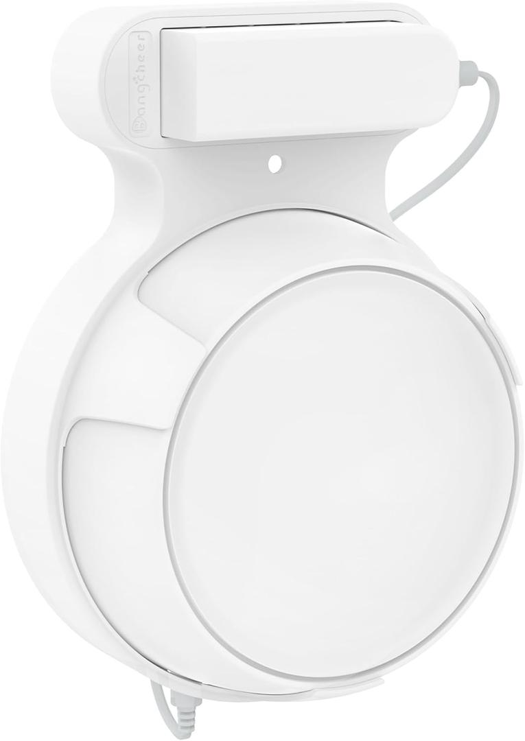 Wall Mount Bracket for TP-Link Deco BE23/BE25/BE3600/BE5000 Mesh WiFi 7 System Network and Power Cord Management Space-Saving TP-Link WiFi 7 Router Wall Mount Bracket (White-1Pack,White)