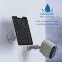 4W Solar Panel Charging Compatible with Arlo Pro 3/Arlo Pro4/Arlo Ultra/Arlo Ultra 2/Arlo Pro 3 Floodlight, with 13.1ft Waterproof Charging Cable, IP65 Weatherproof,Includes 360Adjustable Wall Mount