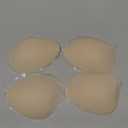 MITALOO Adhesive Bra Sticky Strapless Invisible Push up Bras Silicone Backless Nipple Cover for Women (Cream), Size B