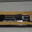 Matte Black Shower Curtain Rod,1 Inch Diameter Stainless Steel Adjustable Spring Tension Rods 32 to 80",with Holders, Anti-Slip,Curtain Rods No Drilling(1 Pack)