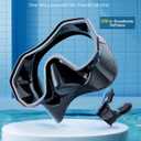 Snorkeling Gear for Adults Kids, Dry-Top Snorkel Set, 180Panoramic Wide View Diving Mask Breathing Freely Snorkel Mask for Snorkeling Scuba Diving Swimming Travel