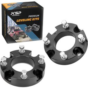 KSP 2" Leveling Kits for Tundra 2007-2026, 2pcs Front Level Lift Spacer Compatible with Toyota Tundra Sequoia 2WD 4WD 2007-2026, 2in Aluminum Suspansion Strut Spacers Fit For Toyota Truck Pickup
